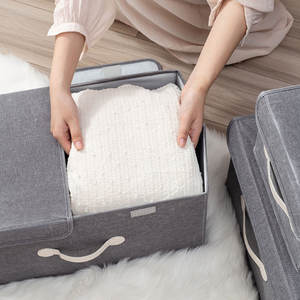 Wholesale Rectangle-Shaped Large-Capacity Foldable <strong>Storage</strong> <strong>Box</strong> Organizer Wear-Resistant Durable with Handle - Product Image 4