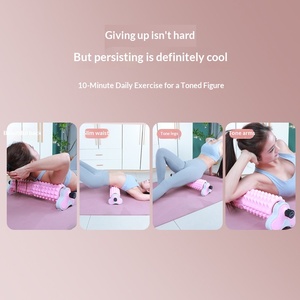 Muscle Relaxation Spiky EVA Foam Roller Yoga Column <b>Massage</b> Slimming Leg <b>Calf</b> Fitness Beginner Auxiliary Tool Qianang Medium - Product Image 3