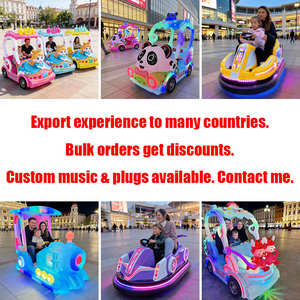 Auto Elettrica Luminosa a Forma di Fiore per Bambini, Giostra Quadrata per Parchi Divertimento - Product Image 2