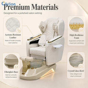 Fauteuil de pédicure moderne de luxe <span class=keywords><strong>avec</strong></span> dossier inclinable réglable et massage, <span class=keywords><strong>avec</strong></span> bassin pour les pieds, pour salon de beauté - Product Image 5