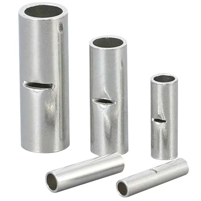 BN5.5 Copper Cable Lug Non-Insulated Electro Tin Plated Terminals BN Copper Tube Naked Butt Connectors Crimp Connector 380V