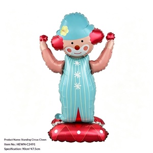 Globos de Animales de Circo de Dibujos Animados con Función de Autosellado para Decoración de <span class=keywords><strong>Fiestas</strong></span> de Primer Cumpleaños de Bebés y Niños - Product Image 3
