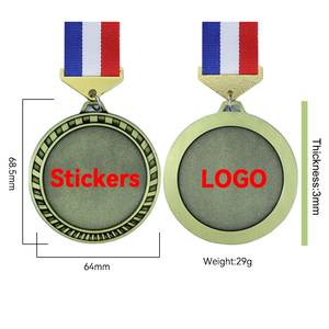 Medallas Redondas de Metal en Blanco de Envío Rápido para Premios de Logro y Eventos - Product Image 2