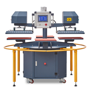 Máquina de Prensa de Calor para Camisetas DTF, Totalmente Automática, Rotativa, con Dos Placas Calefactoras y Cuatro Estaciones, 40x60cm - Product Image 5