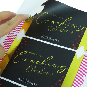 Cứng nhắc trình bày sang trọng biểu tượng tùy chỉnh không thấm nước tự dính chai in ấn cảm ơn bạn nhãn dán - Product Image 6