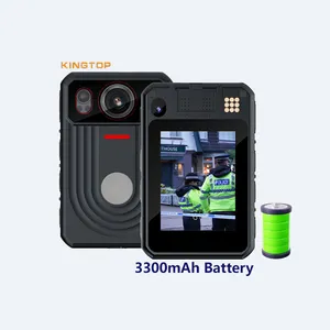 Kingtop Body Camera Met Wifi 4G En Gps Persoonlijke Body Versleten Camera 3 + 32G Bluetooth Bt5.0 Draadloze Beidou