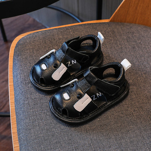 Chaussures à semelle souple non antidérapantes pour bébé, sandales en plastique, chaussures pour bébé de 0 à 3 ans, sandales pour bébé, chaussures d'été pour garçon, pré-marcheurs - Product Image 4