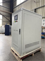 Régulateur de tension triphasé 100 KVA sur colonne 380 V, transformateur variable de fabrication industrielle, utilisé pour les laboratoires