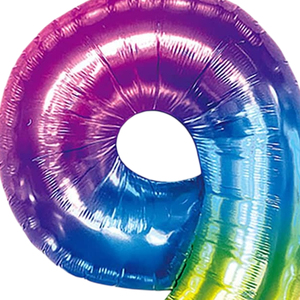 Festa amore multicolore numero lamina palloncino N9 45cm per feste di compleanno - Product Image 3