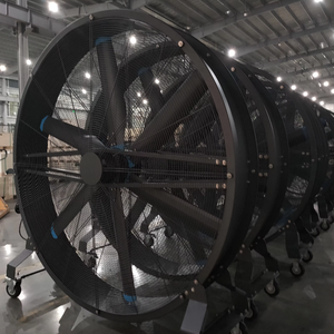 Industrial HVLS Floor Fan IE5 Magnet Motor 6 Blade Nature Wind Touch <b>Control</b> WIFI Adjustable Direction up Down Commercial - Product Image 1