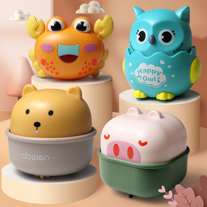 Voiture à pousser pour enfants, jouet animal (hibou, crabe, cochon, ours) en ABS, voiture à bascule pour enfants, unisexe - Product Image 1