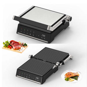 Gril électrique <span class=keywords><strong>XXL</strong></span>, 4 tranches, contact, machine à panini, ouverture à 180 degrés, grille-pain à sandwich, <span class=keywords><strong>grill</strong></span> intérieur sans fumée - Product Image 6