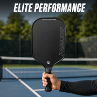 GEN4 PASSION T700 Raket Pickleball Serat Karbon Profesional Inti Sarang Lebah PP Raket Pickle Ball Pro Daya Putar Tinggi