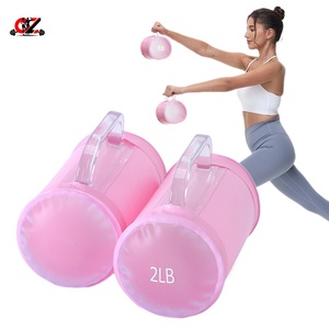 Household Portable PVC 2LB Fold Water-Filled Adjustable Dumbbells Set for Home Fitness <b>Strength</b> <b>Training</b> & Full Body Workout - Product Image 1