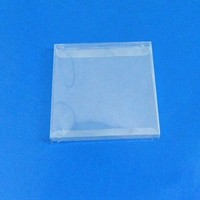 Boîte pliante en plastique PET transparente rectangulaire de petite taille, imprimée sur mesure, jetable, pliable, recyclable, respectueuse de l'environnement, certifiée ISO14001