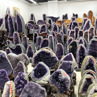 Vente en gros de pierres naturelles de guérison en améthyste et géode, cluster d'améthyste, druse, cristal, artisanat, décoration d'intérieur unique et élégante
