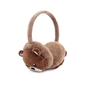 Cache-oreilles en peluche pliable A180 pour femmes et enfants, cache-oreilles d'hiver pour garçons et filles, grande bouche, par temps froid