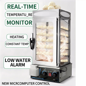 Oferta Caliente: Máquina Eléctrica Comercial de Acero Inoxidable Ecológica para Calentar y Exhibir Alimentos, Vaporera de Bao Bun, Precio al por Mayor - Product Image 4