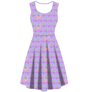 Custom Design Wholesale <strong>Women</strong> <strong>Tartan</strong> Printed Summer Sleeveless <strong>Dresses</strong> - Product Image 2