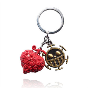 8 Styles <span class=keywords><strong>Luffy</strong></span> Démon <span class=keywords><strong>Fruit</strong></span> Pièce Cosplay Alliage Cartoon Anime Porte-clés - Product Image 6