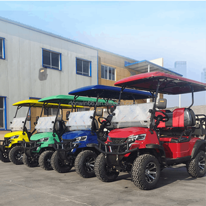 Produits de haute qualité Chariot de golf au sol en aluminium 6 places 4 roues Chariot de golf à châssis haut