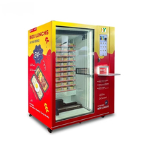 Distributeur automatique de repas chauds 24h/24, libre-service, écran tactile 21,5 pouces, entièrement automatique, refroidissement par compresseur, multi-produits