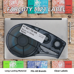 Farcoty's Offre Spéciale Brady M21-750-595 M21-750-499 M21-750-488 étiquette noir sur pour ruban de cassette jaune - Product Image 4