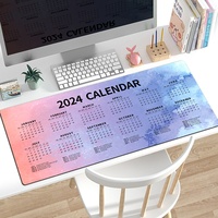 OEM 2027 Farbenfrohe Wasserdichte Große Gaming-Mausunterlage mit Gummiunterseite, Kalender, Mehrere Größen und Farben, Individuelles Logo auf Lager