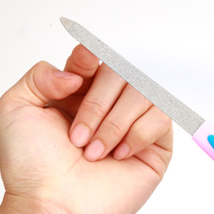 Stainless Steel <b>Nail</b> <b>File</b> 180 Grit Coarse Sand Straight Shape Reusable Manicure Pedicure Tool - Product Image 3