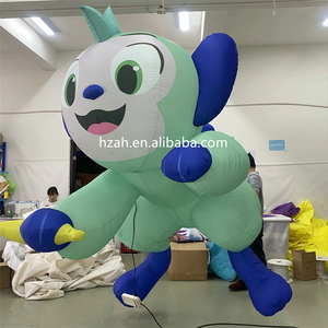 Màu xanh lá cây <span class=keywords><strong>Inflatable</strong></span> mô hình động vật treo <span class=keywords><strong>Inflatable</strong></span> khỉ phim hoạt hình cho quảng cáo trang trí - Product Image 3