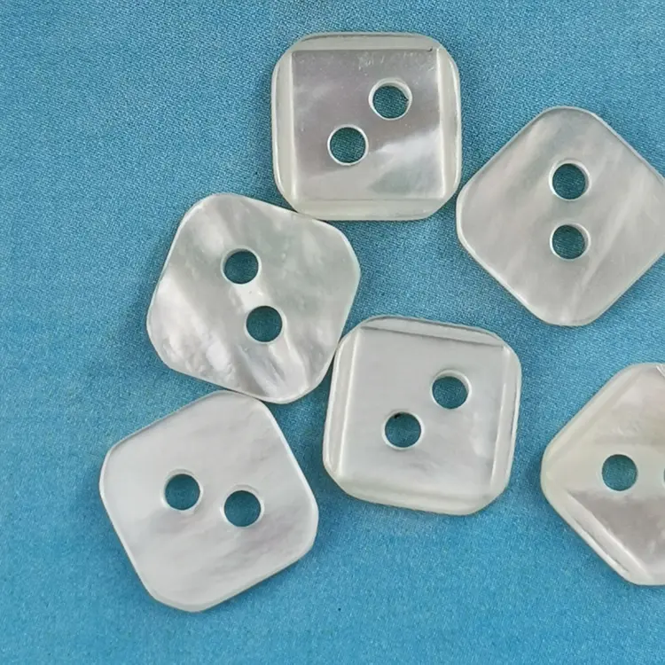 Wholesale High Quality natural mother of pearl shell buttons for female garment 2-holes Button