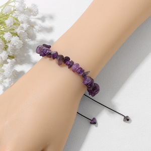 Pulsera de Piedras Energéticas de Cristal Natural, Hecha a Mano, Ajustable, con Cuerda Trenzada, Estilo Boho, para Yoga y Meditación - Product Image 4