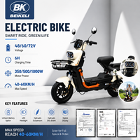 Wasserdichter 48V 1000W Aluminium-Elektroroller mit 3-Gang-Schaltung und Rückenlehne, Höchstgeschwindigkeit 60 km/h, Erweiterte Reichweite, E-Scooter für Erwachsene, Alltag und Arbeitsweg