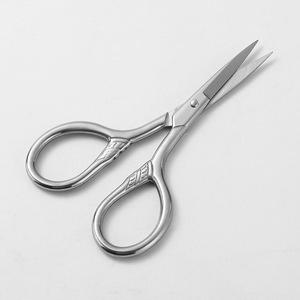 Tijeras de pesca de acero inoxidable, recortador de vello nasal de punta redonda para exteriores, recortador de barba Spartan, recortador de cejas, recortador de barba - Product Image 2