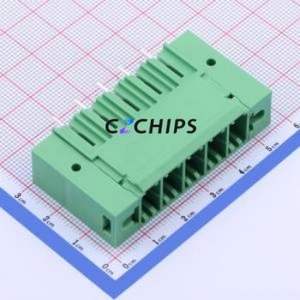 JL5EDGVHM-76205G01 Plug-in Terminal Block Through hole,P=7.62mm Board-to-Board / Socket - Closed Screw Fixing 1x5P 7.62mm - Product Image 1