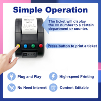 Système d'appel de file d'attente avec affichage numérique des numéros et machine de distribution de tickets pour cliniques, banques, bureaux et gestion des numéros de clients en attente