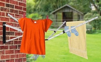 Jardin intérieur extérieur cadre en alliage d'aluminium 26M ligne de lavage murale rétractable sèche-linge