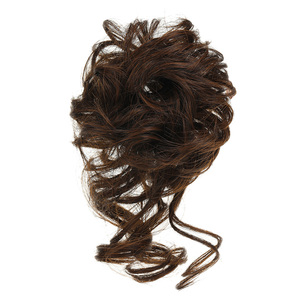 <span class=keywords><strong>Chignon</strong></span> bouclé désordonné avec <span class=keywords><strong>élastique</strong></span>, <span class=keywords><strong>postiche</strong></span> queue de cheval, extensions de cheveux synthétiques couleur OMBRE - Product Image 5