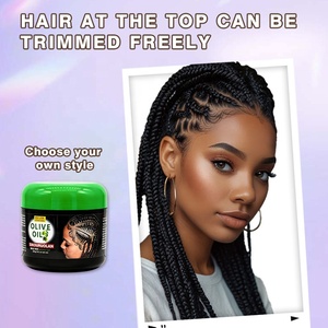 <span class=keywords><strong>Gel</strong></span> coiffant pour cheveux crépus à tenue forte, anti-frisottis, pour cheveux bouclés, torsades, tresses fermes, non gras, séchage rapide, vente chaude - Product Image 5