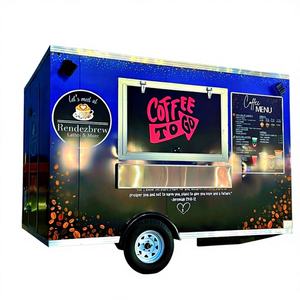 Remolque de Comida Móvil de Aluminio y Fibra de Vidrio de Alta Calidad, Resistente a la Corrosión, para Venta de Galletas, Patatas Fritas, Hamburguesas - Product Image 1