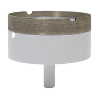 Scie cloche diamantée sinterisée pour la fabrication du verre et la carrelage céramique, 6-100 mm, perçage humide, tige ronde de 10 mm