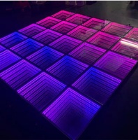 Panneau LED portable pour DJ Disco, en verre trempé, éclairage 3D, piste de danse lumineuse, panneau magnétique, piste de danse LED pour mariage