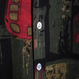 Verano moda Casual hombres Baggy playa estampado manga corta botón Retro camisas Tops hombres algodón Lino camisa - Product Image 1