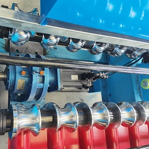 Mạ kẽm màu thép lợp sắt bước Bảng điều chỉnh tự động cuộn hình thành máy Euro gạch Máy làm để bán - Product Image 3