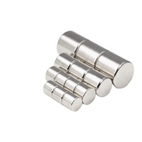 10x10 Magnet silinder N52 N42H N52H kelas industri Neodymium bulat Magnet modul magnetik kuat untuk peralatan otomatisasi