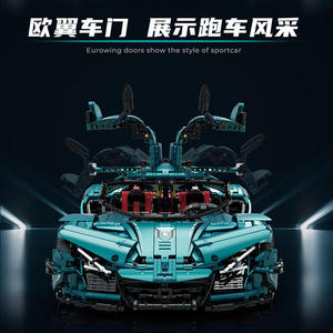 Guly 10612 3468 + pcs/bộ công nghệ tức là siêu xe mô hình khối xây dựng moc gạch Đồ chơi xe hơi quà tặng giáng sinh đồ chơi cho trẻ em 42143 42056 - Product Image 3