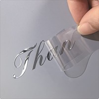 Autocollants en métal nickelés à transfert thermique adhésifs personnalisés, en relief 3D, étiquettes de logo en métal pour votre marque