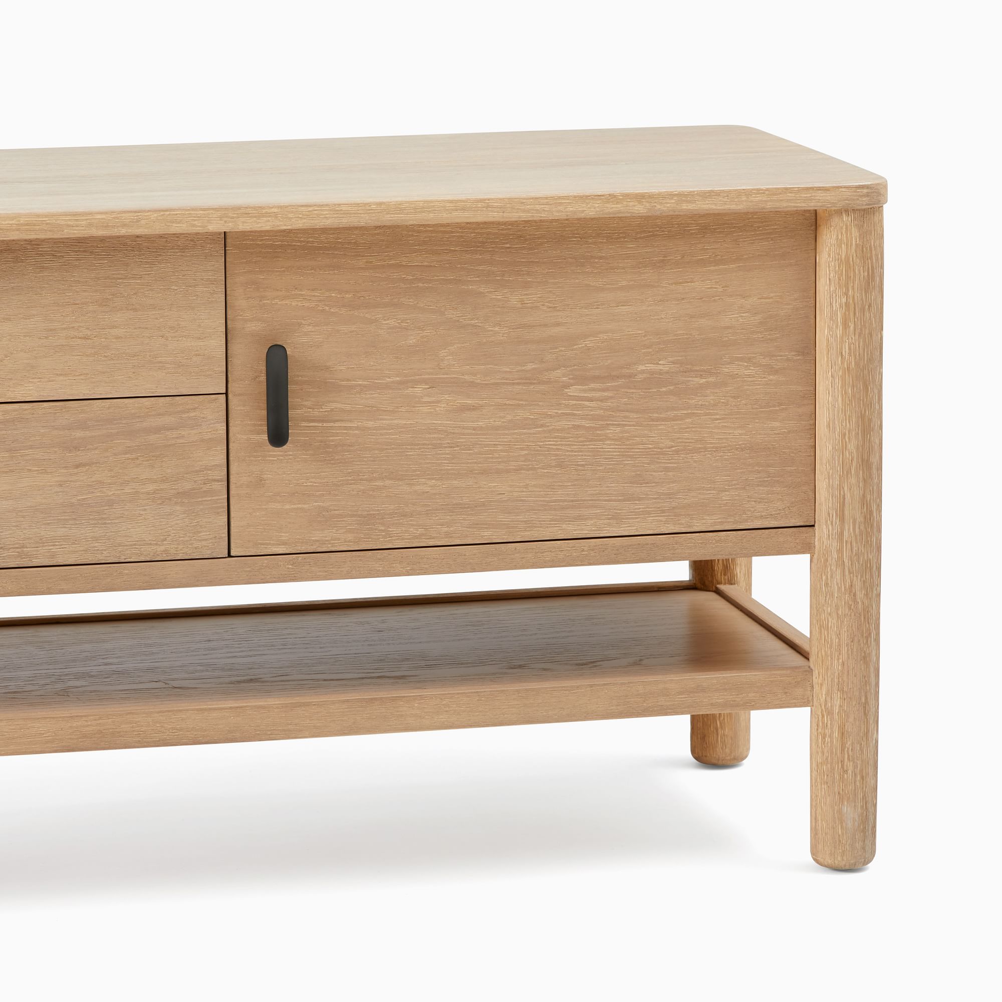 High quality Customized Furniture Living Room natural wood oak TV stand table Wooden Media Console