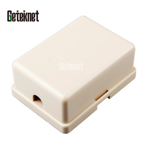 Geteknet 1-cổng tường ổ cắm RJ11 <span class=keywords><strong>RJ12</strong></span> ổ cắm hộp 6P6C 6P4C 6p2c Inline kết nối bề mặt gắn tường tấm cho Viễn Thông - Product Image 2