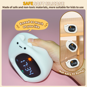Trẻ em đồng hồ báo thức Toddler ngủ đào tạo đồng hồ với ánh sáng ban đêm âm thanh máy trẻ em thức dậy đồng hồ cho phòng ngủ - Product Image 2